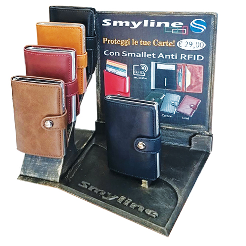 Espositore Smallet anti RFID Ecopelle Liscia