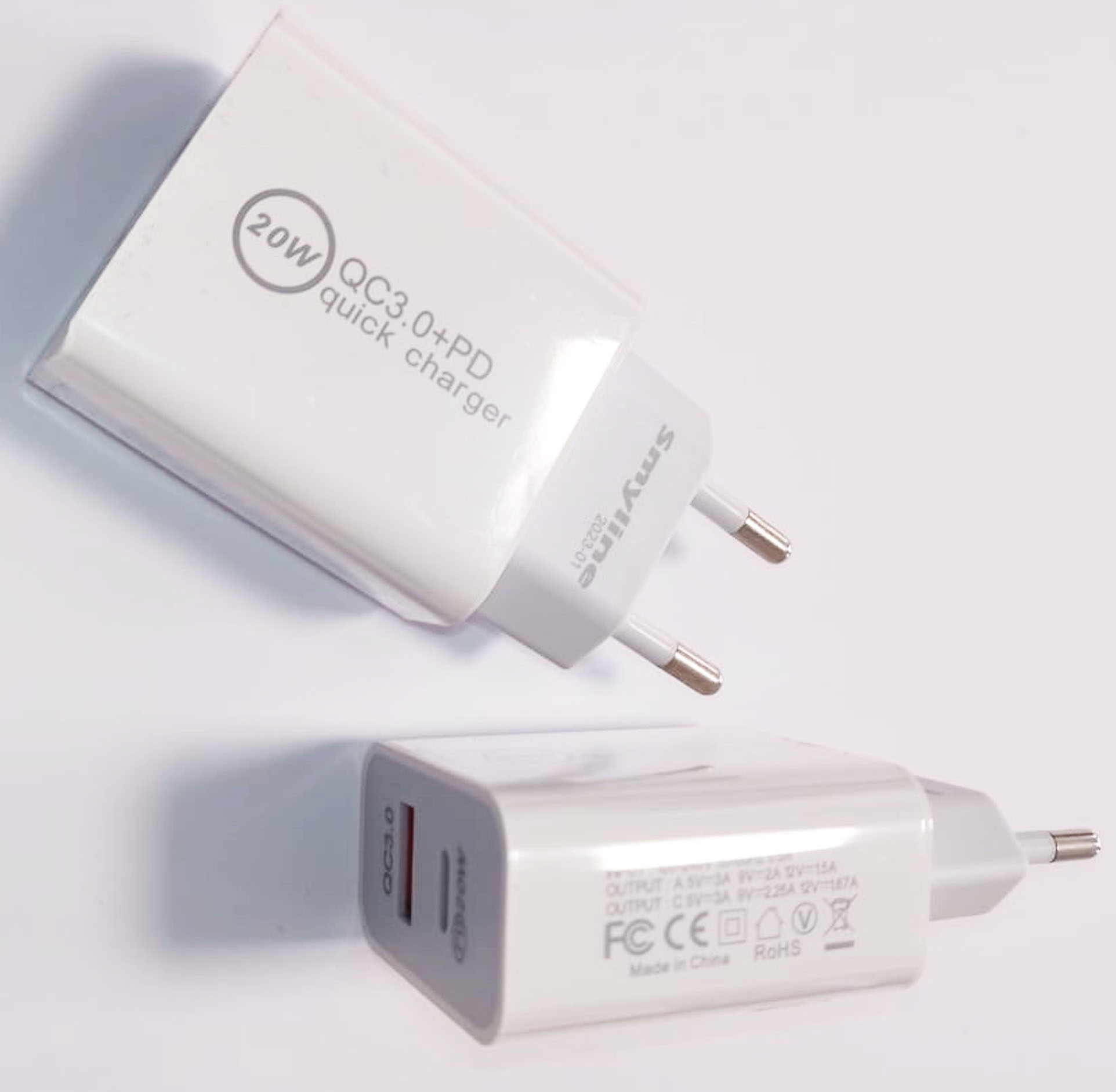 Caricatore 220V - PD 20W + Quick 3.0