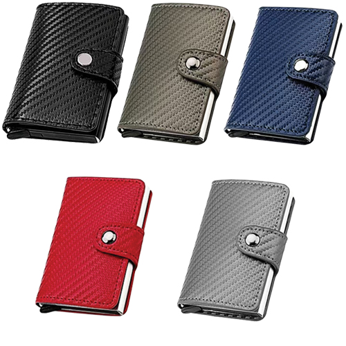 Smallet porta tessere ecopelle cubicata